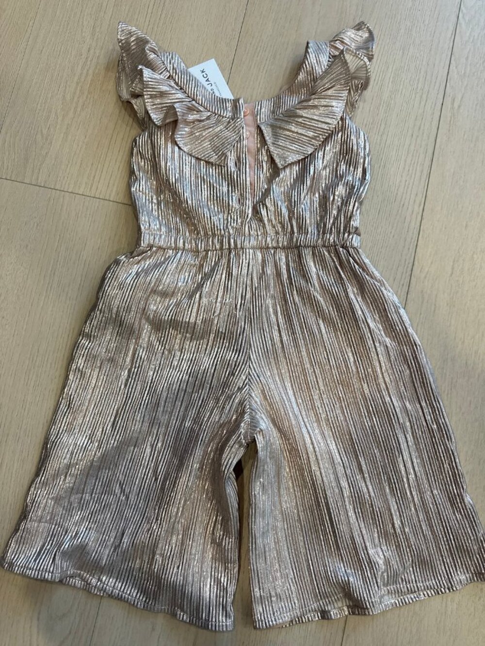NWT Janie and Jack Dress 12-18M Rose Gold - Picture 5 of 6